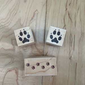 Vintage Animal Paw Stamps